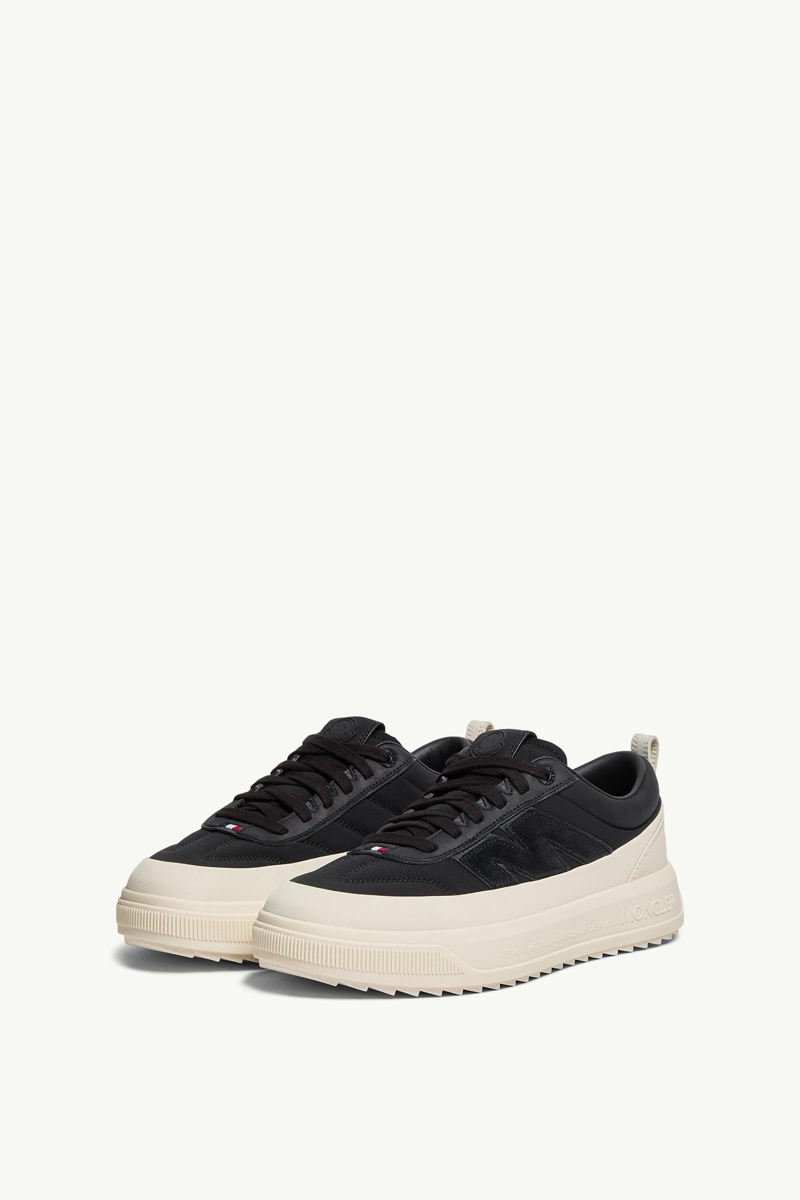 Moncler Moncler Altive Nubuck & Suede Sneakers Black