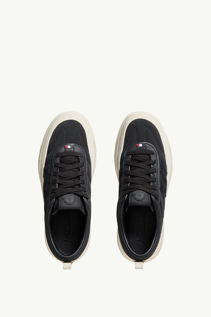 Moncler Moncler Altive Nubuck & Suede Sneakers Black