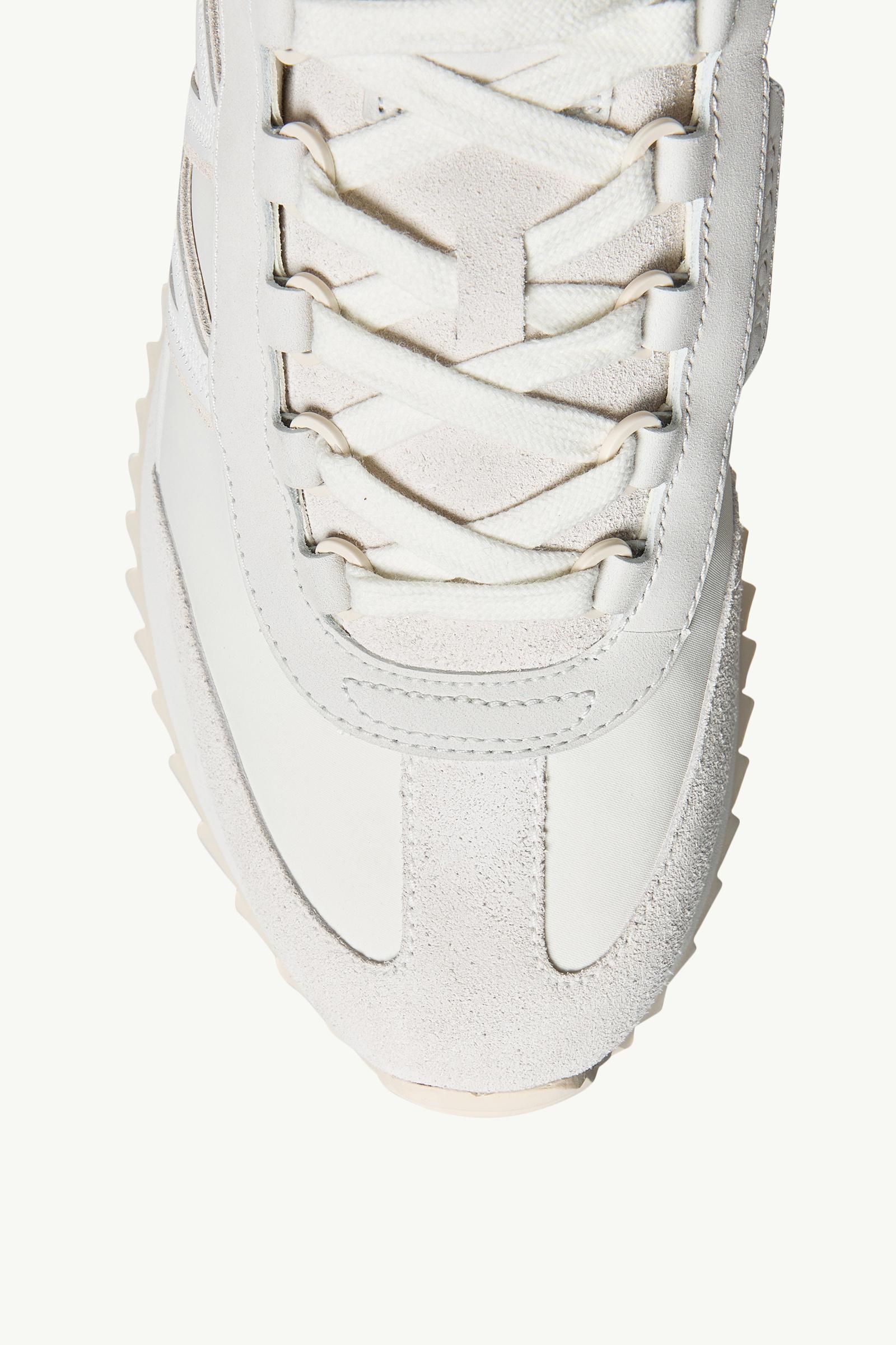 Moncler Pacey2 Suede & Nubuck Sneakers White