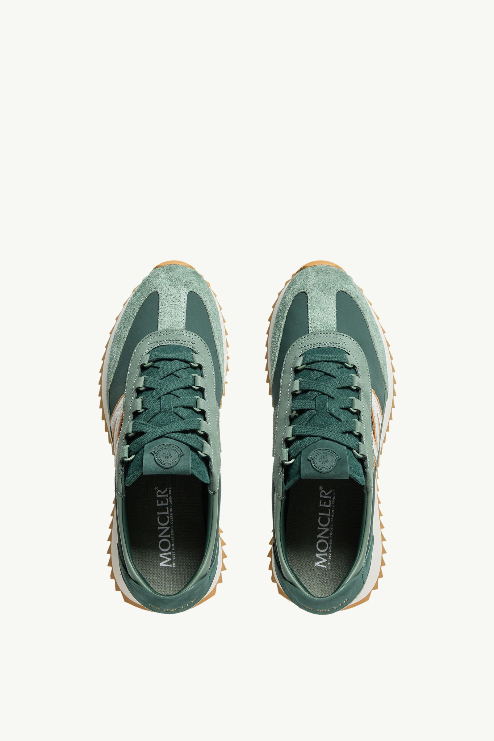 Moncler Pacey2 Suede & Nubuck Sneakers Green
