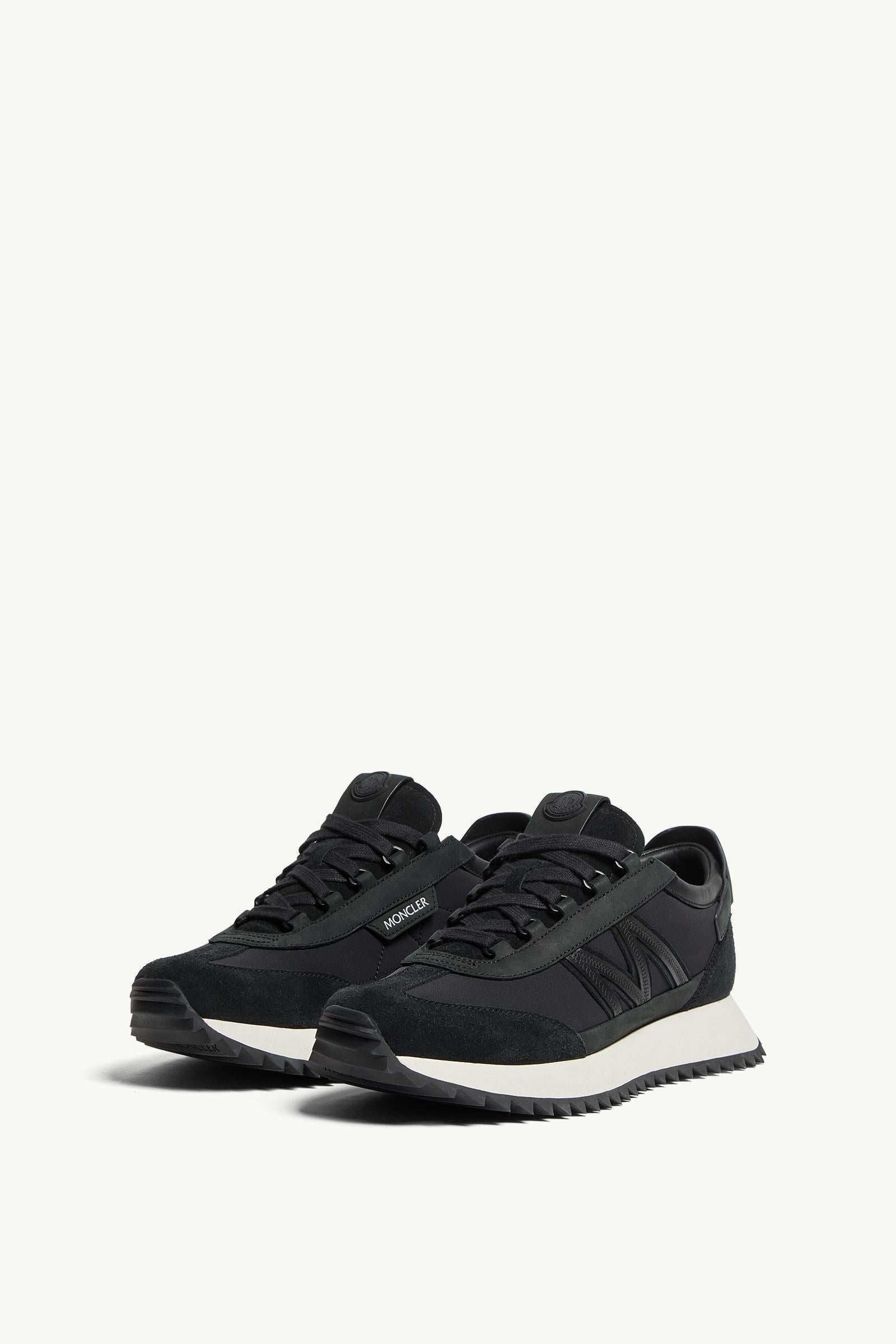 Moncler Pacey2 Suede & Nubuck Sneakers Black