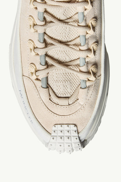 Moncler Trailgrip Lite3 Nubuck & Suede Sneakers White Ivory