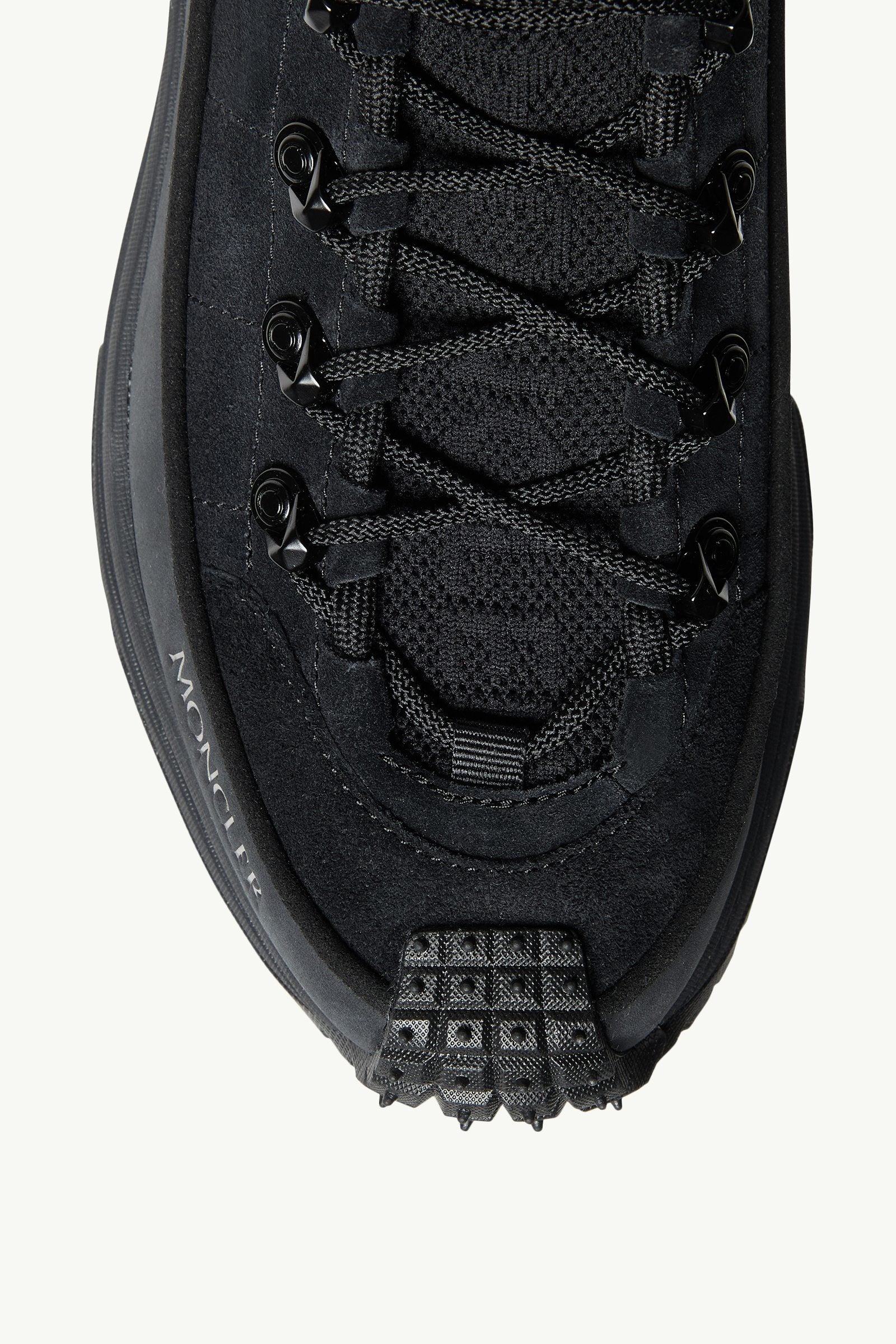 Moncler Trailgrip Lite3 Nubuck & Suede Sneakers Black