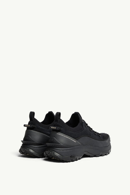 Moncler Trailgrip Lite3 Nubuck & Suede Sneakers Black