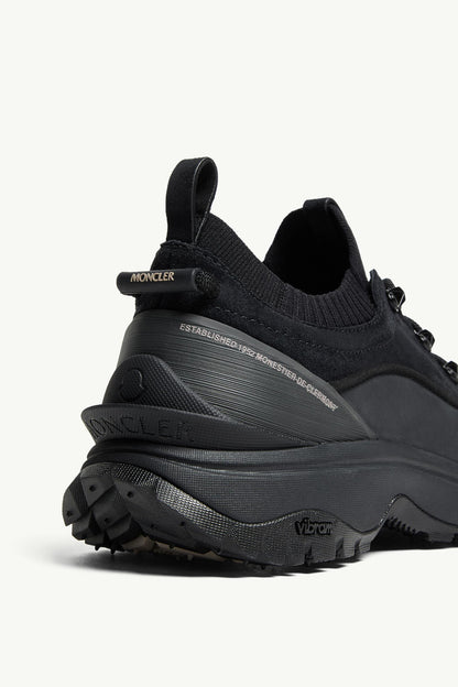 Moncler Trailgrip Lite3 Nubuck & Suede Sneakers Black