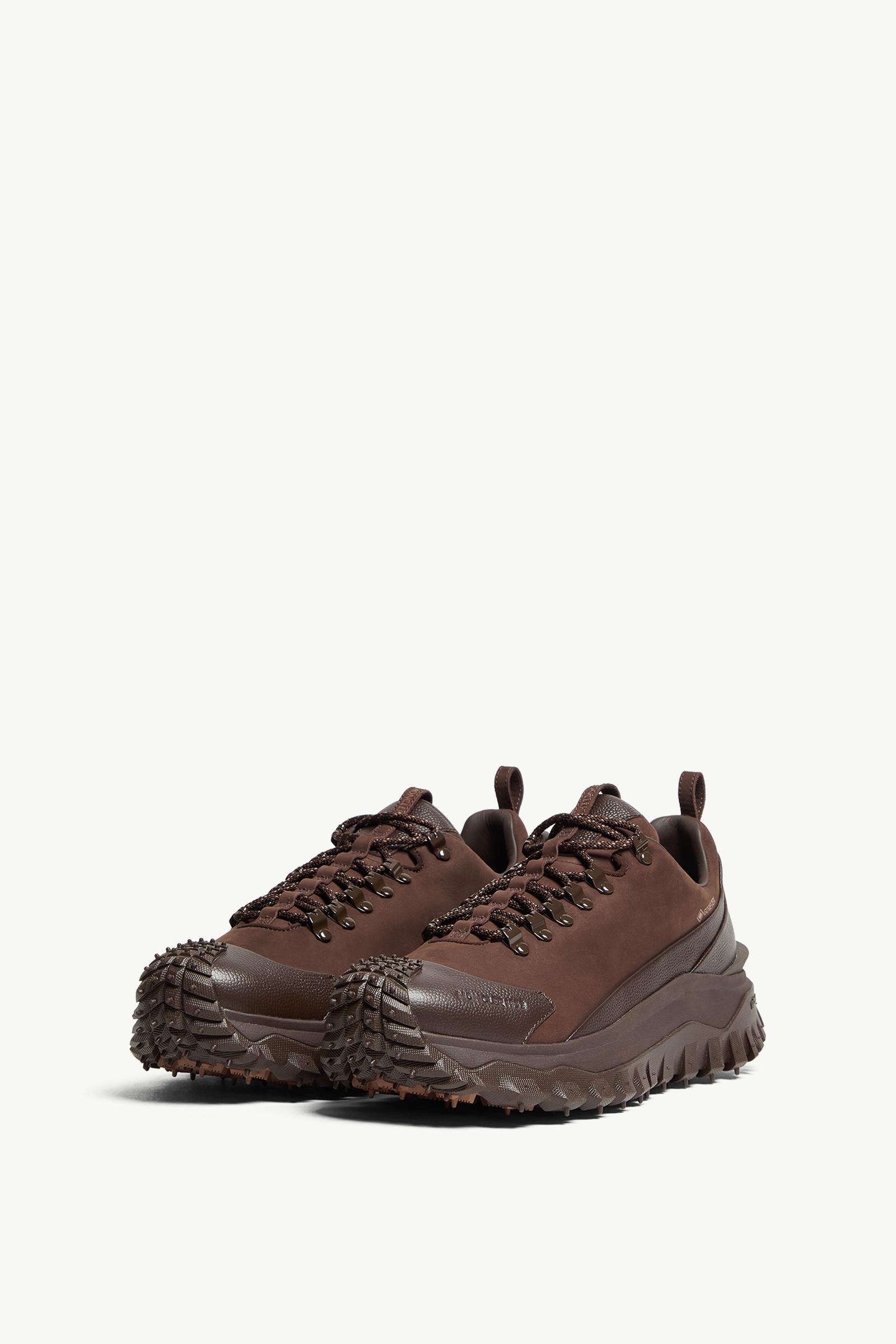 Moncler Trailgrip APEX2GTX Nubuck & Leather Sneakers Brown