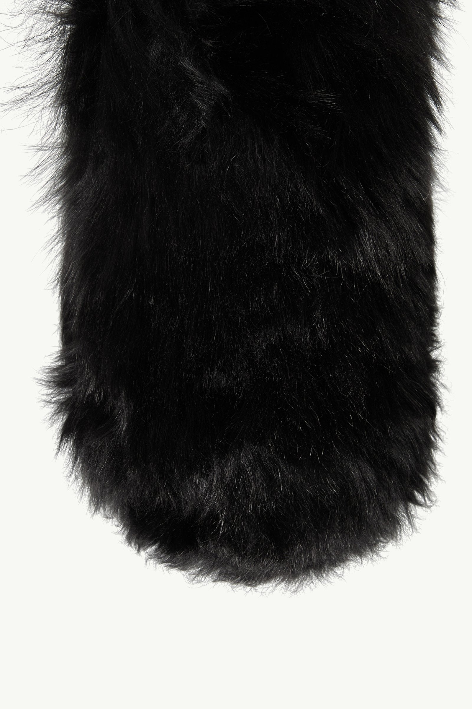 Moncler Snug Shearling Flats Black