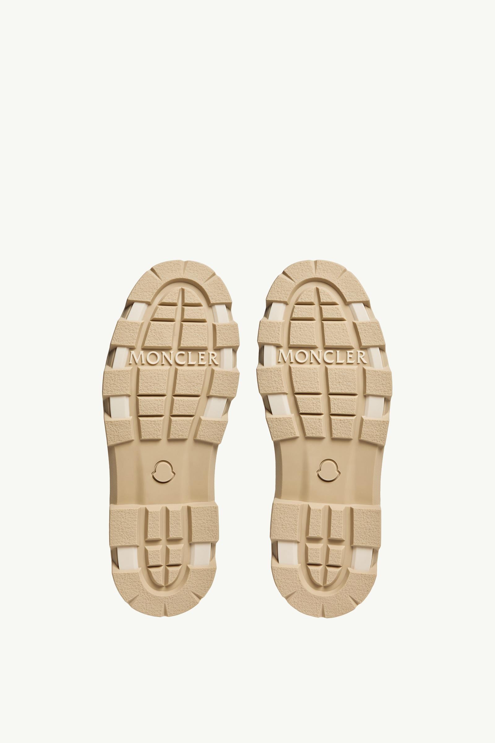 Moncler Aurea Mid Shearling Boots Silver