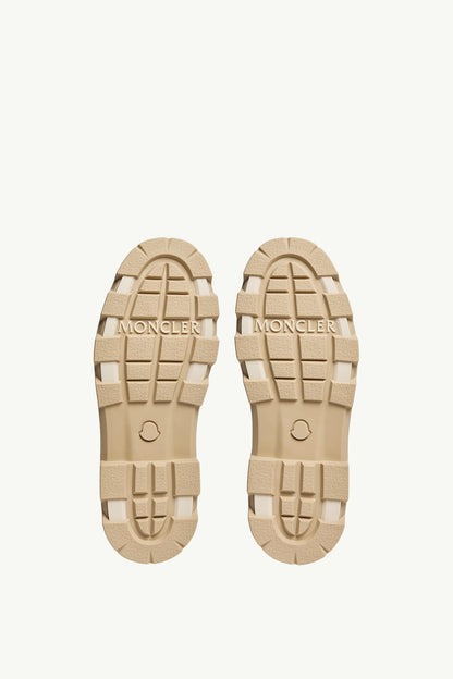 Moncler Aurea Mid Shearling Boots Silver