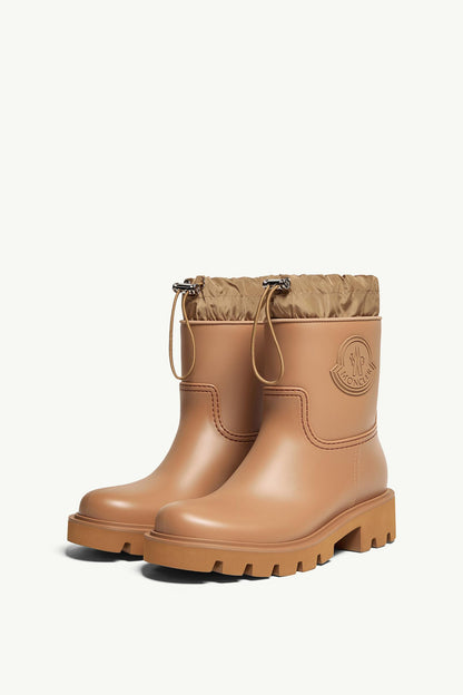 Moncler Kickstream Rain Boots Light Brown