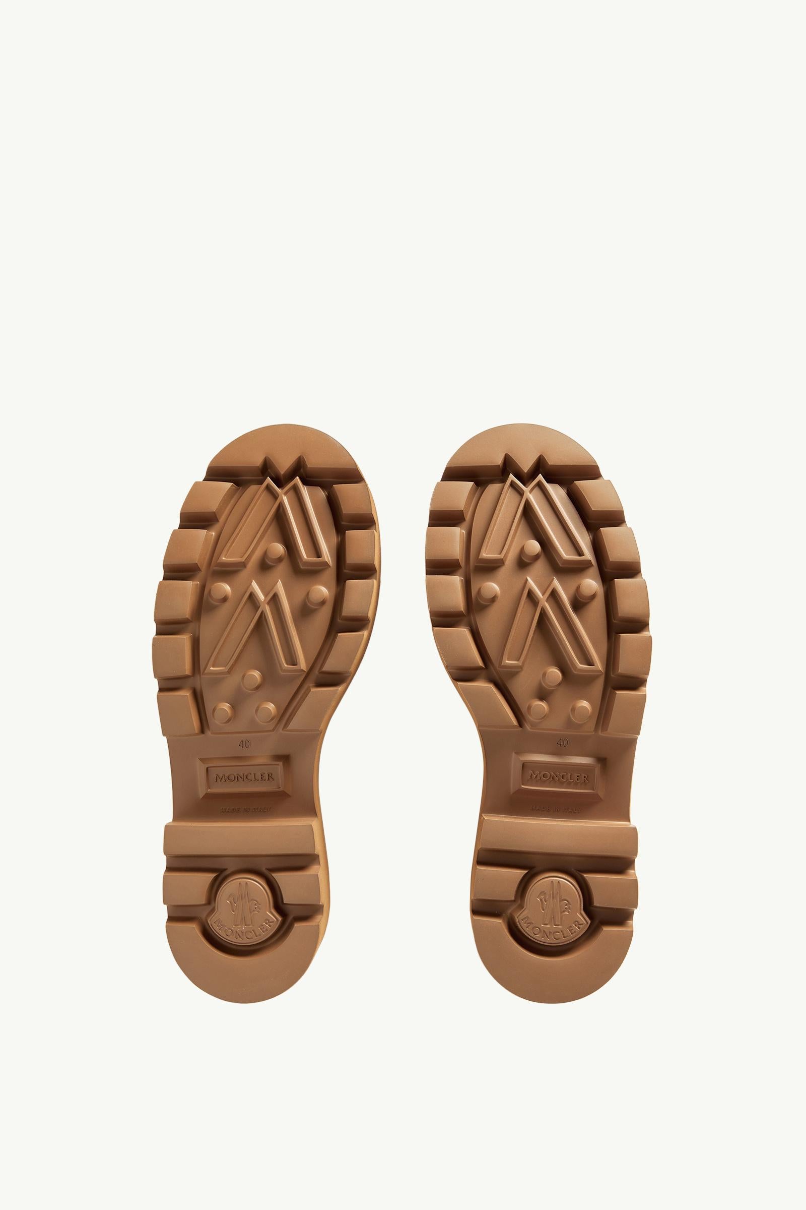 Moncler Kickstream Rain Boots Light Brown