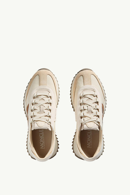 Moncler Pacey2 Suede & Nubuck Sneakers Light Beige
