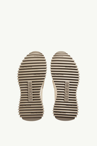 Moncler Pacey2 Suede & Nubuck Sneakers Light Beige
