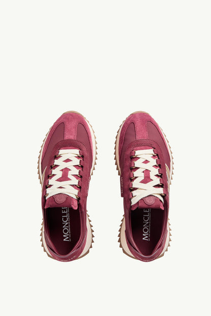 Moncler Pacey2 Suede & Nubuck Sneakers Burgundy