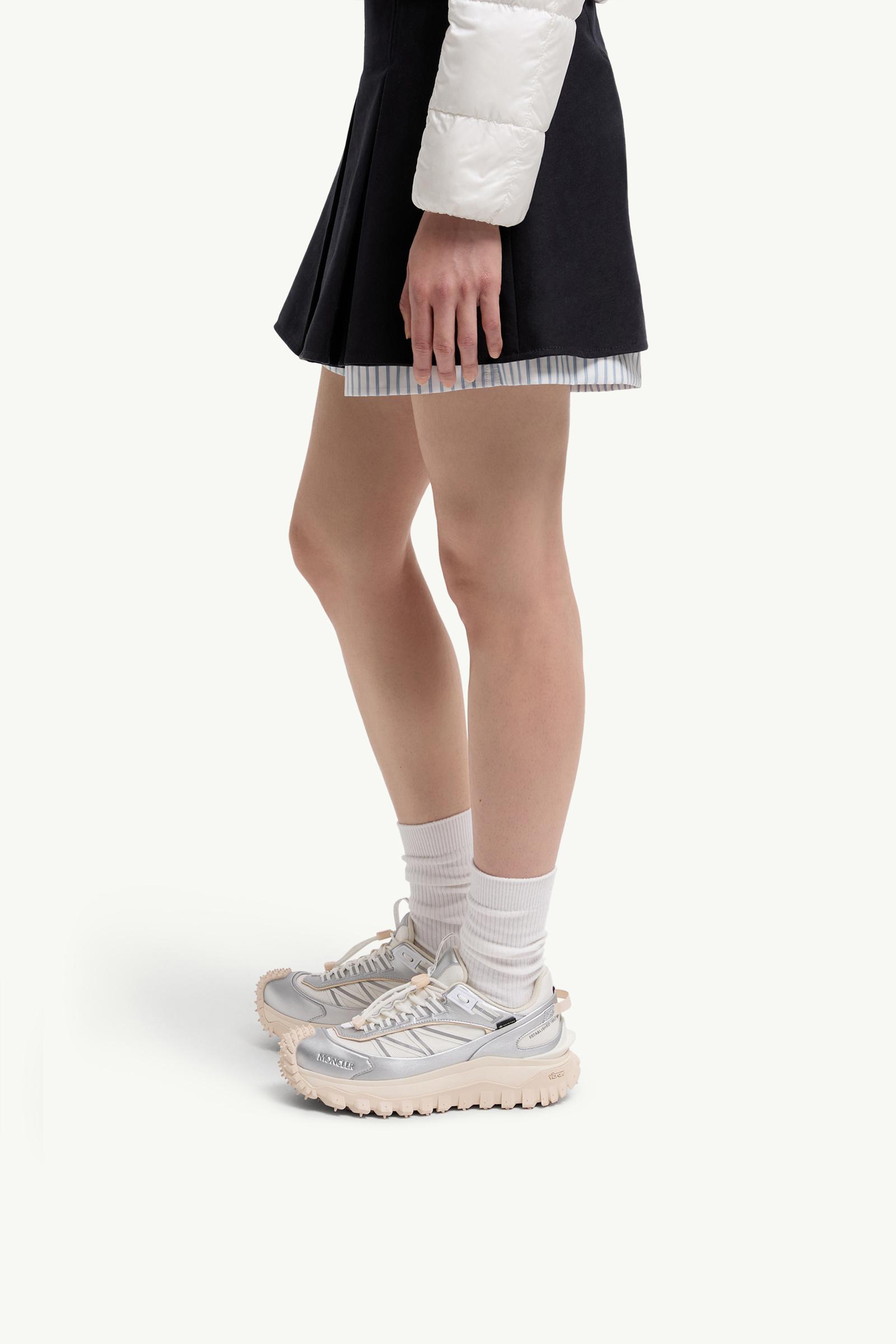 Moncler Trailgrip GTX Leather Sneakers Silver