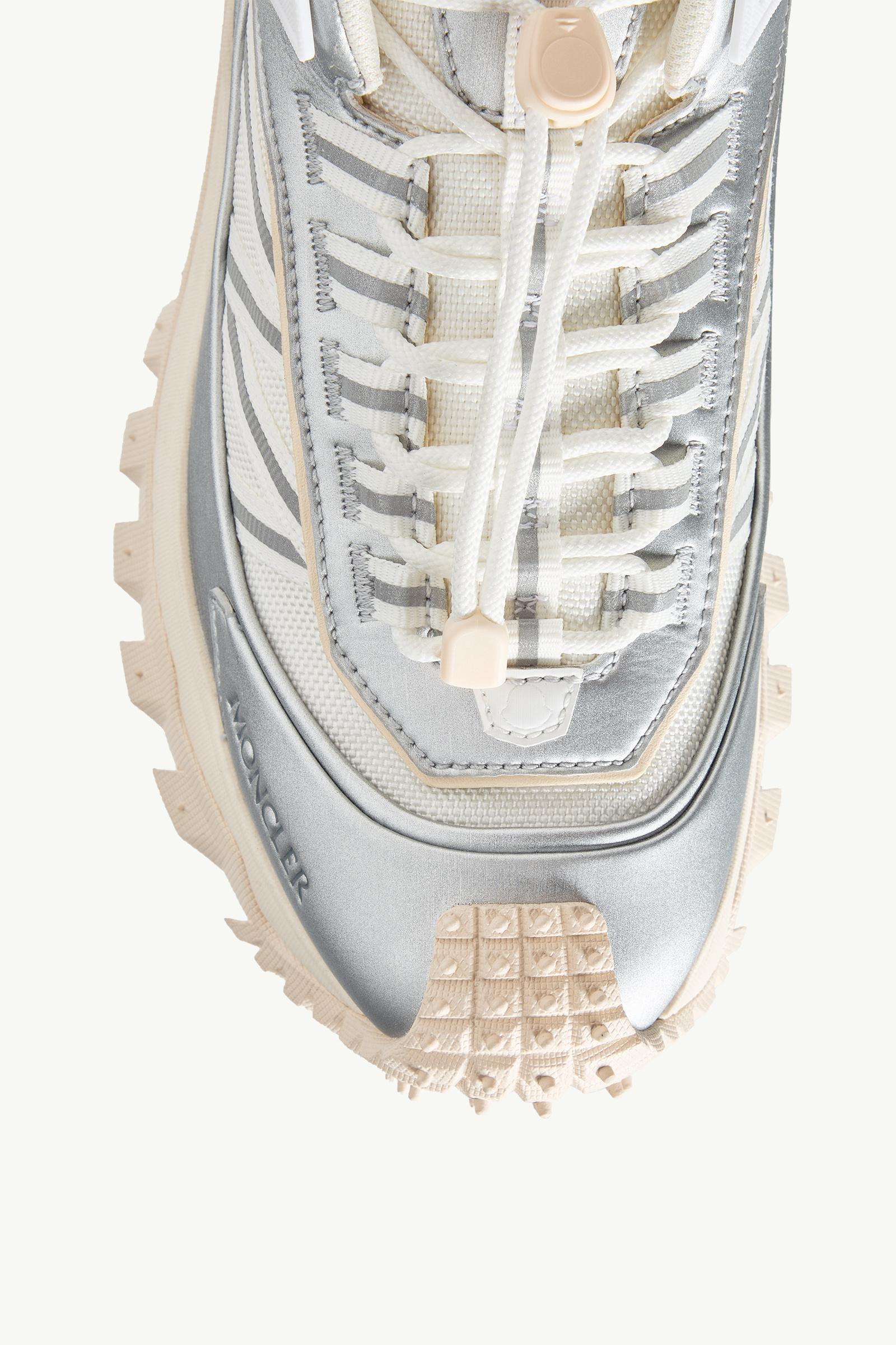 Moncler Trailgrip GTX Leather Sneakers Silver