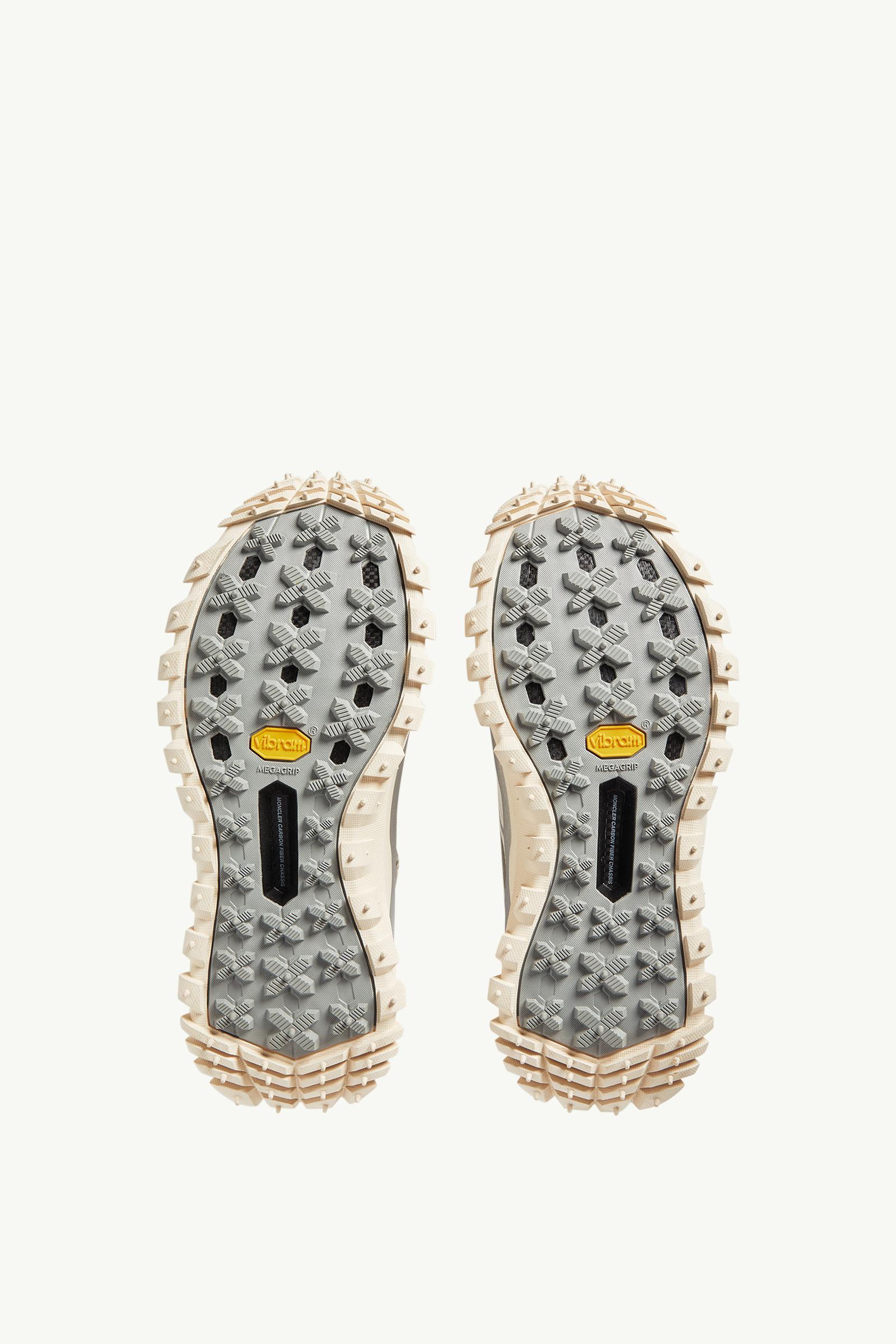 Moncler Trailgrip GTX Leather Sneakers Silver