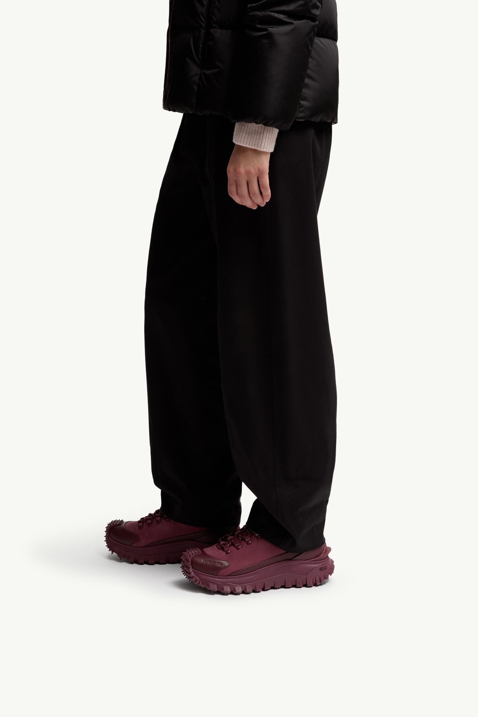 Moncler Trailgrip APEX2GTX Suede & Leather Sneakers Burgundy