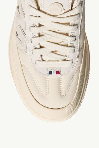 Moncler Moncler Altive Nubuck & Suede Sneakers Light Beige
