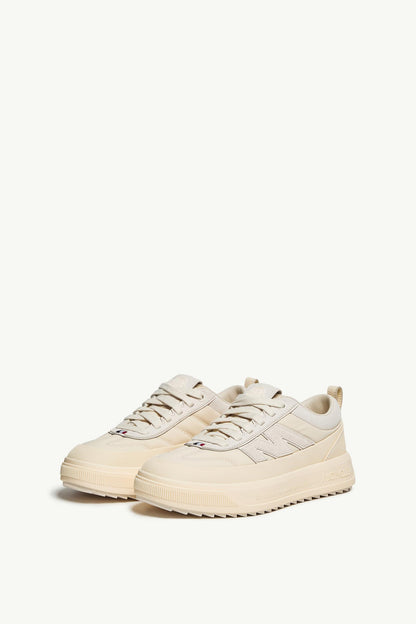 Moncler Moncler Altive Nubuck & Suede Sneakers Light Beige