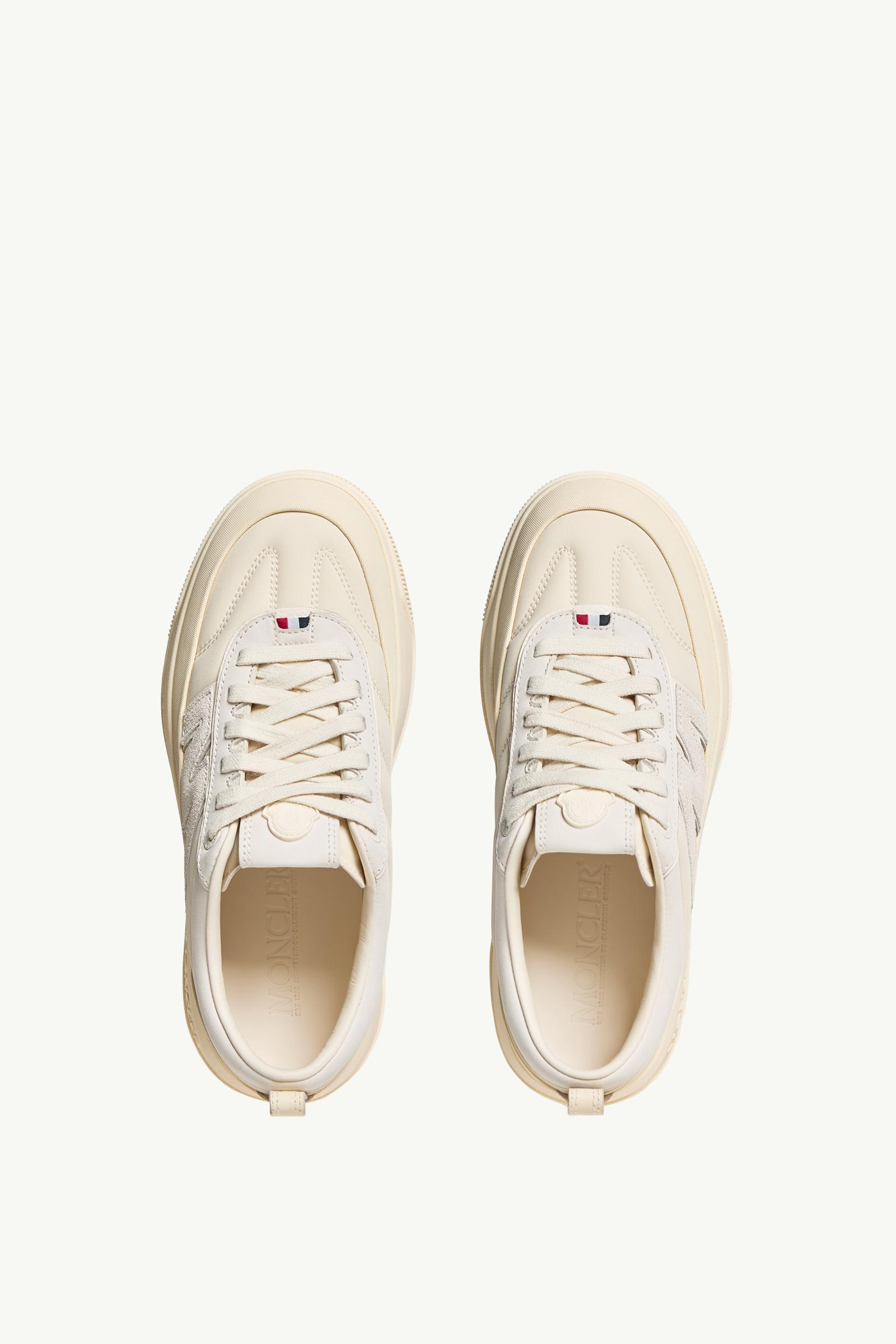 Moncler Moncler Altive Nubuck & Suede Sneakers Light Beige
