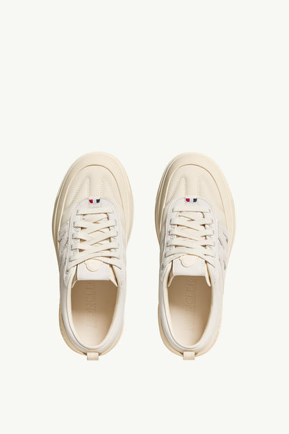 Moncler Moncler Altive Nubuck & Suede Sneakers Light Beige