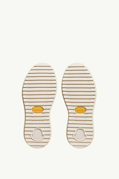 Moncler Moncler Altive Nubuck & Suede Sneakers Light Beige