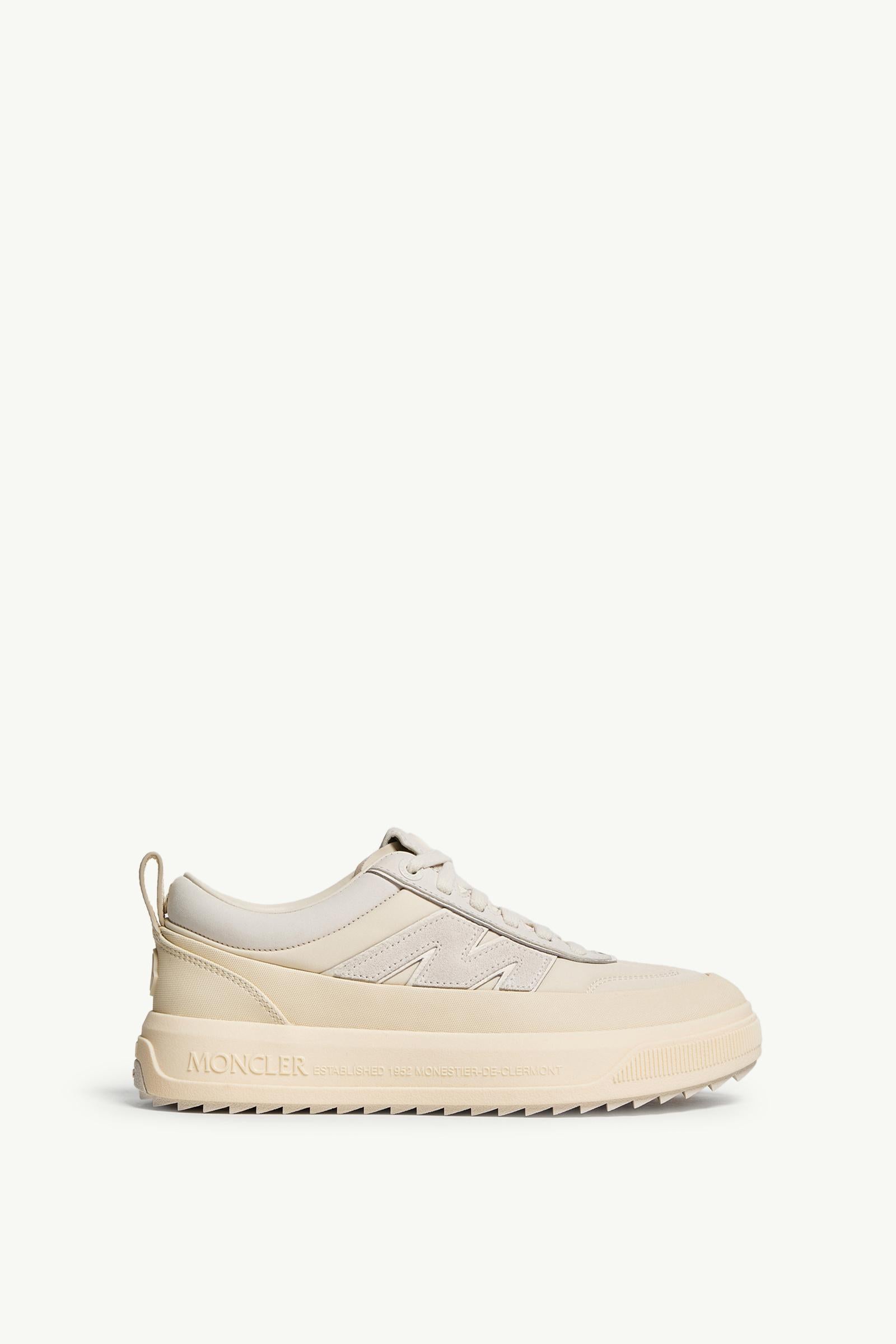 Moncler Moncler Altive Nubuck & Suede Sneakers Light Beige