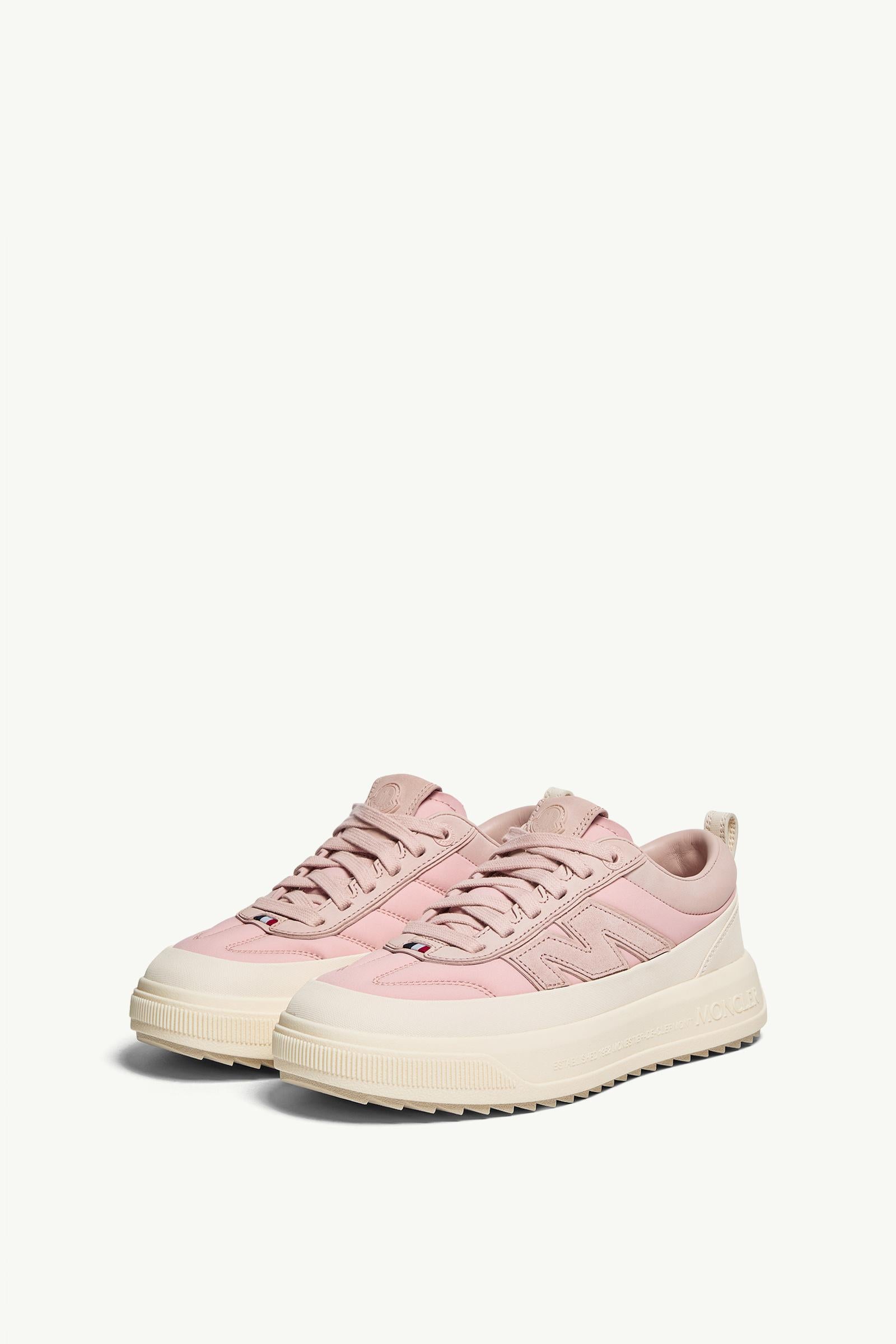 Moncler Moncler Altive Nubuck & Suede Sneakers Pink