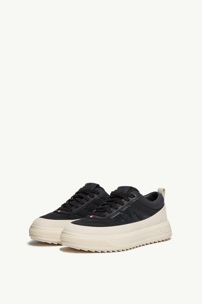 Moncler Moncler Altive Nubuck & Suede Sneakers Black