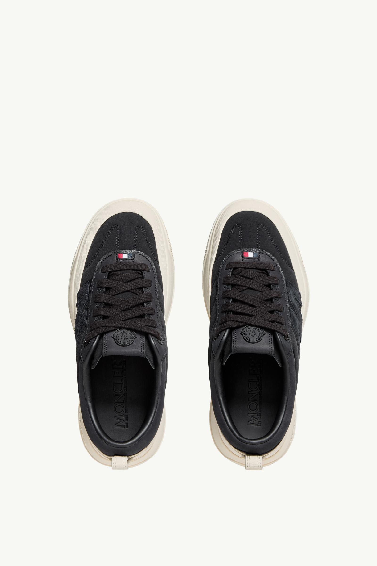 Moncler Moncler Altive Nubuck & Suede Sneakers Black