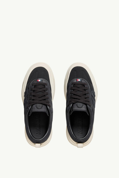 Moncler Moncler Altive Nubuck & Suede Sneakers Black