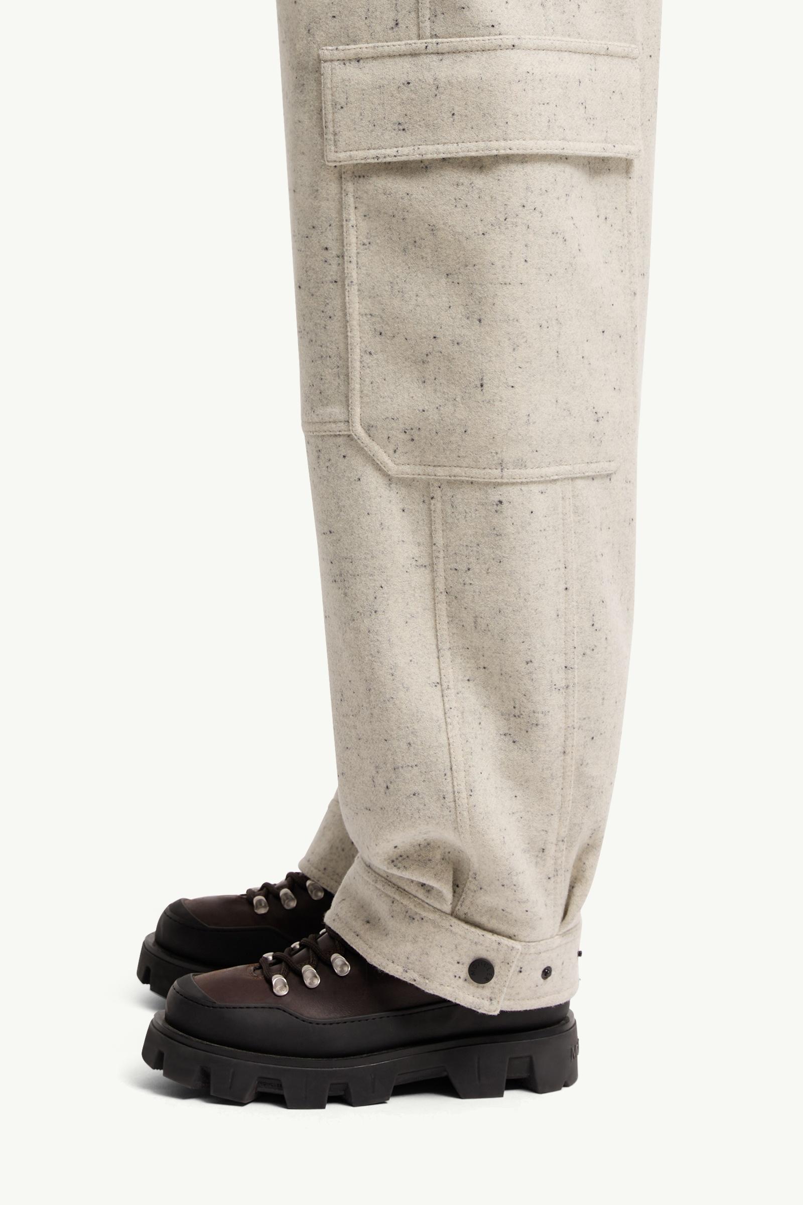Moncler Wool Cargo Pants White White