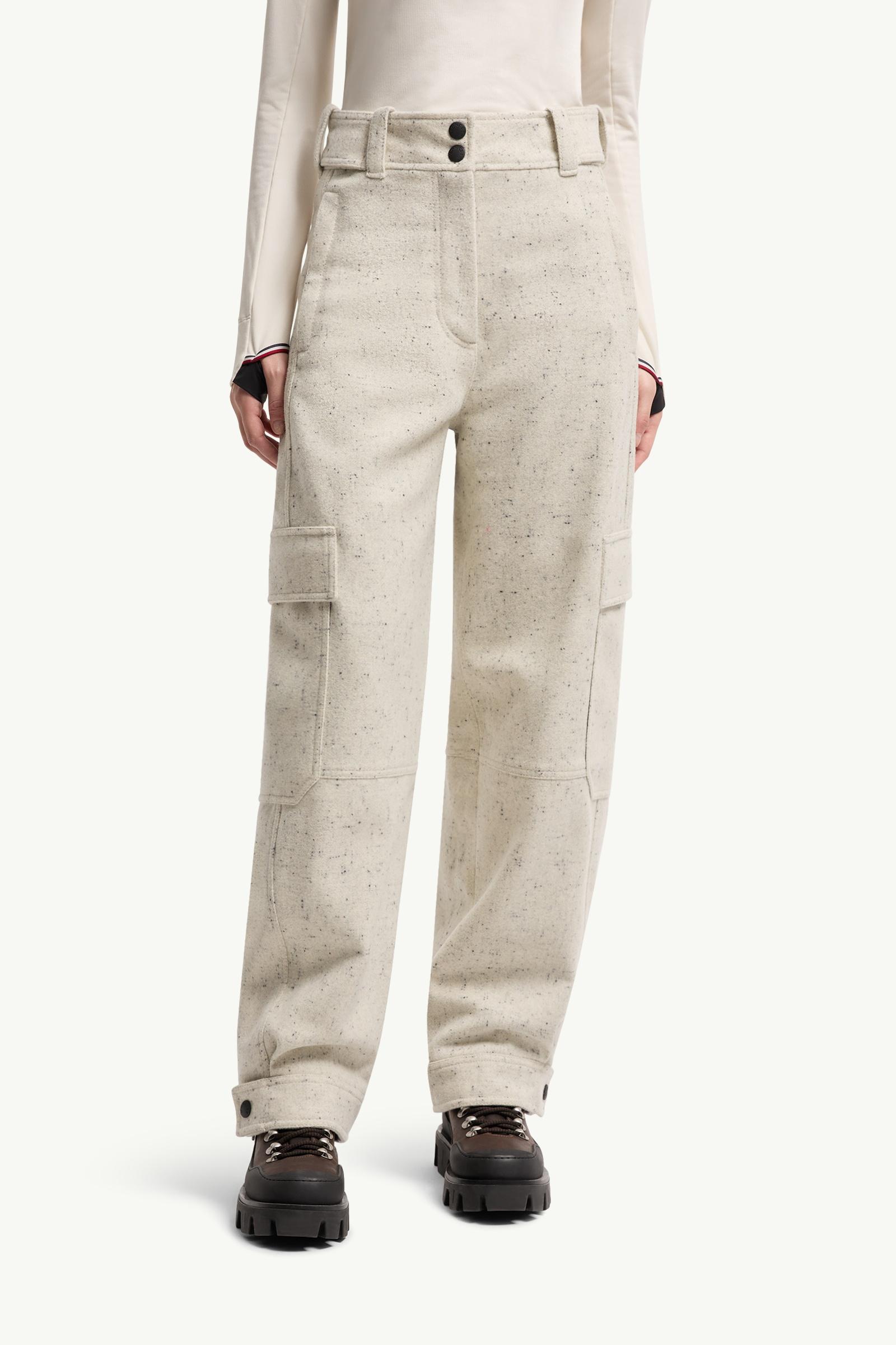 Moncler Wool Cargo Pants White White