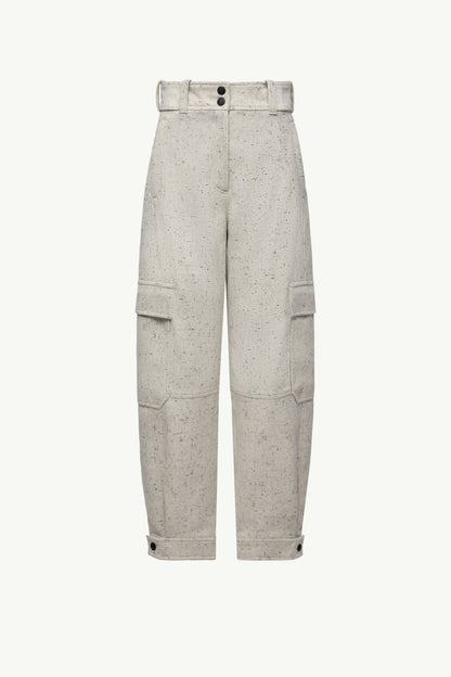 Moncler Wool Cargo Pants White White