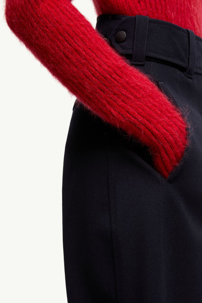 Moncler Technical Twill Pants Navy Blue Navy Blue