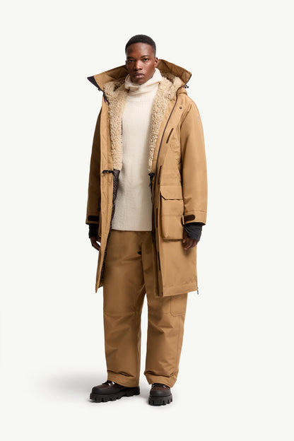 Moncler Gore-Tex Laminate Padded Ski Bib Camel Beige Camel Beige