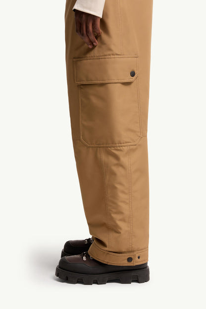 Moncler Gore-Tex Laminate Padded Ski Bib Camel Beige Camel Beige