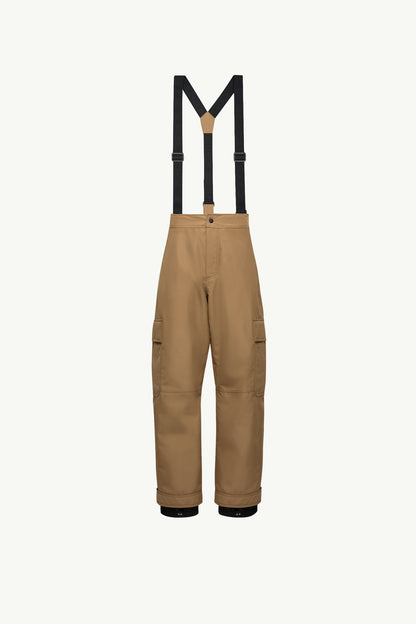 Moncler Gore-Tex Laminate Padded Ski Bib Camel Beige Camel Beige
