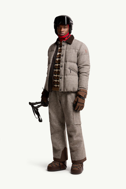 Moncler Wool Ski Bib Grey Grey
