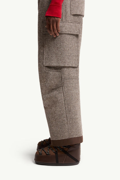 Moncler Wool Ski Bib Grey Grey