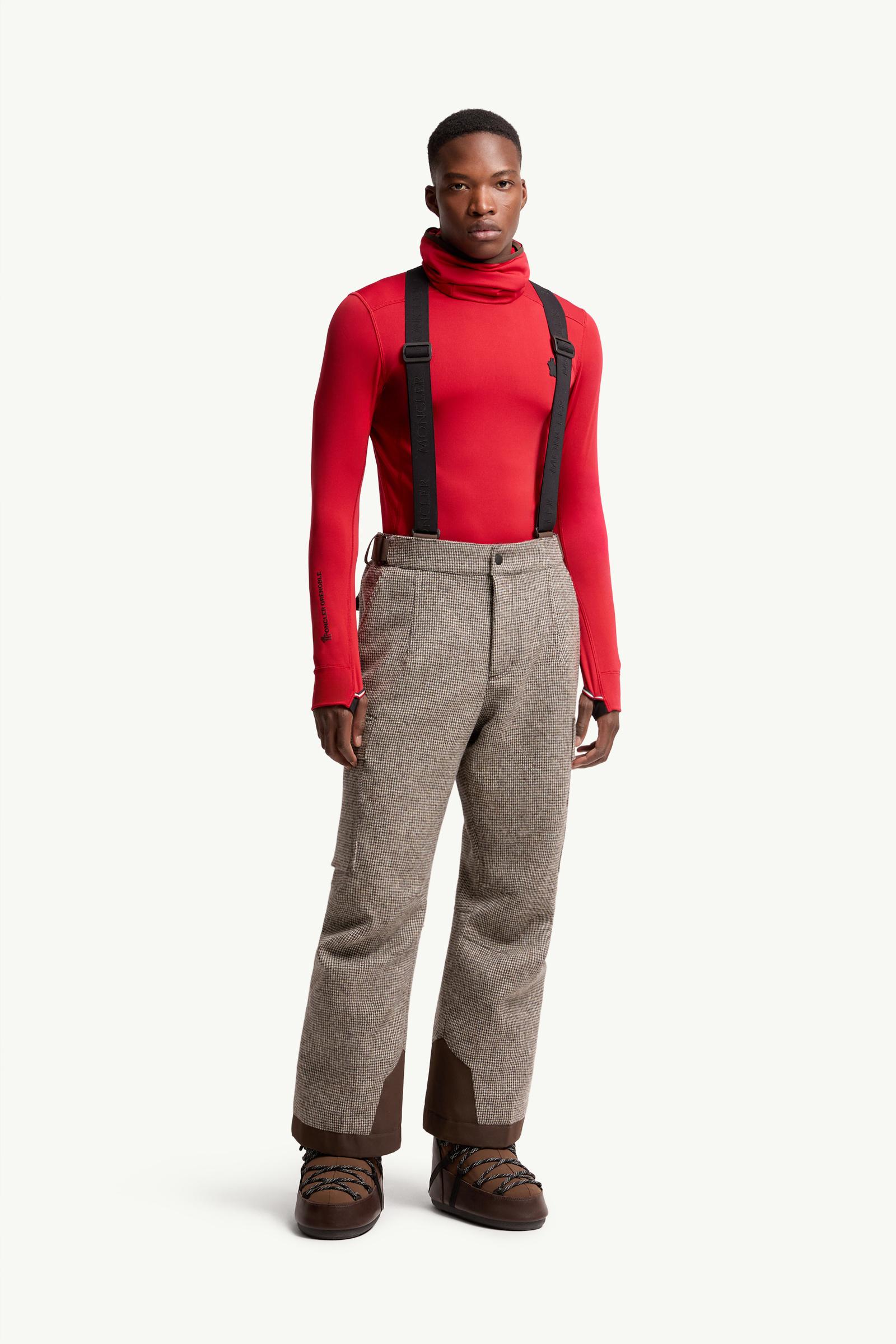Moncler Wool Ski Bib Grey Grey