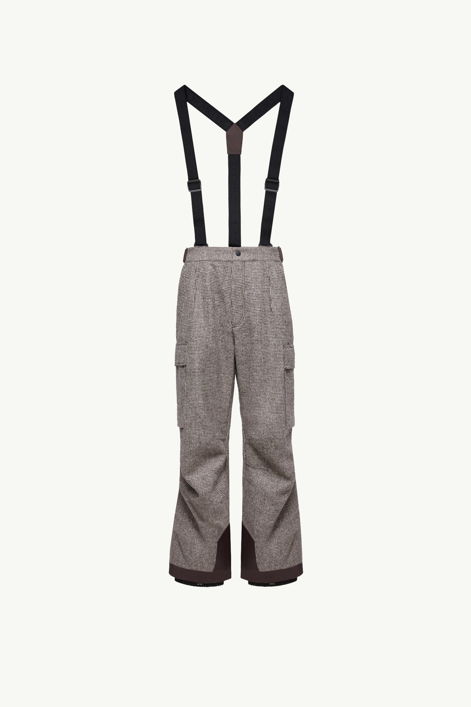Moncler Wool Ski Bib Grey Grey