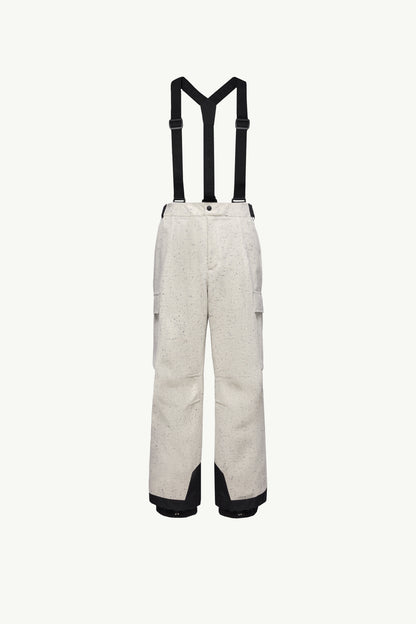 Moncler Technical Wool Padded Ski Bib White White