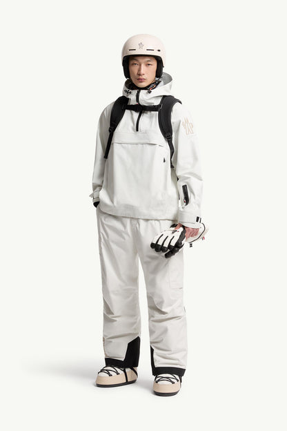 Moncler Gore-Tex Laminate Padded Ski Bib White White