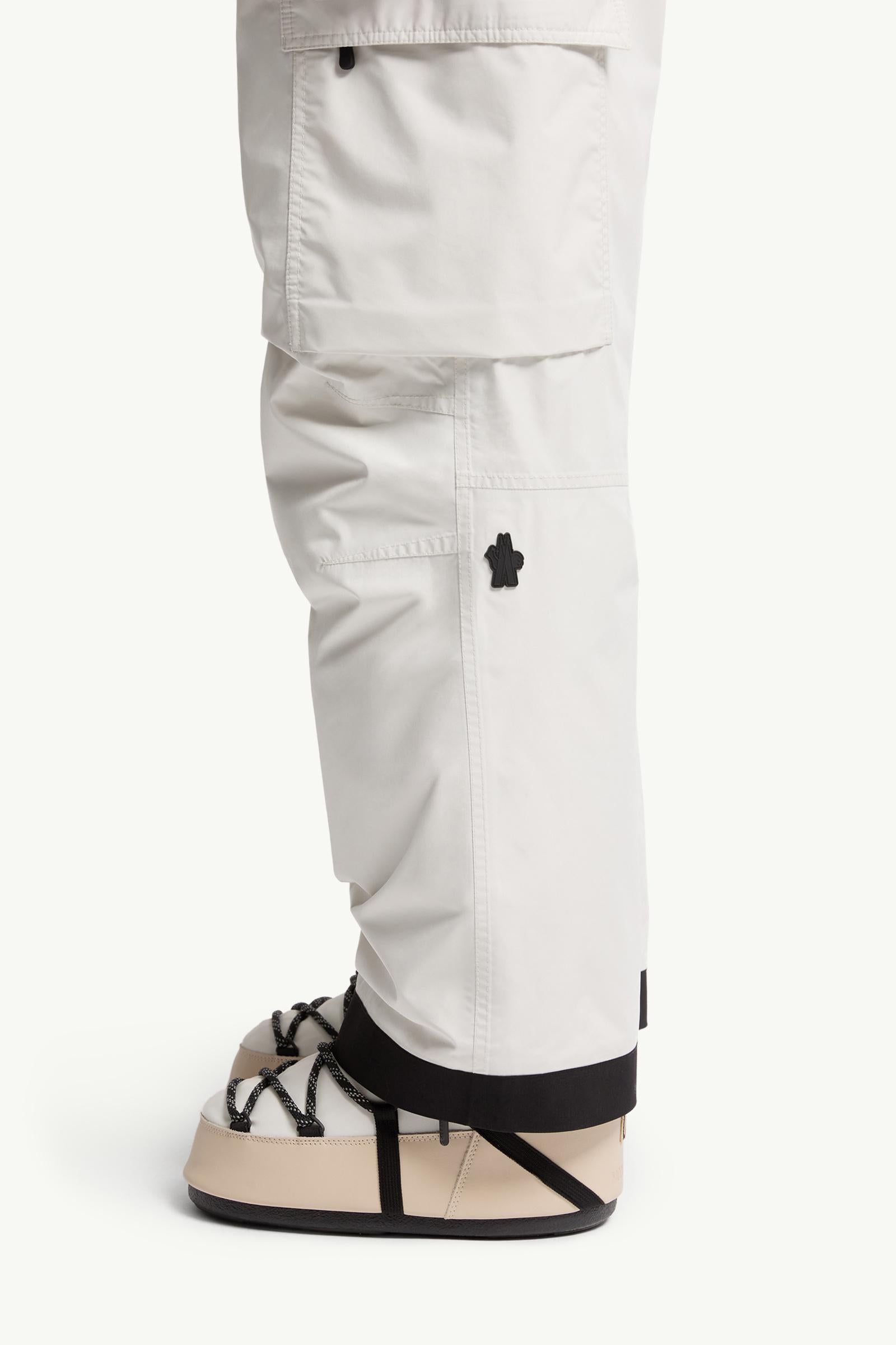 Moncler Gore-Tex Laminate Padded Ski Bib White White