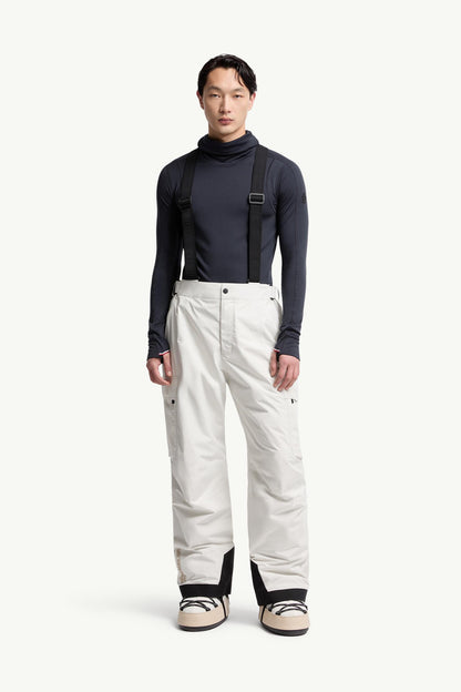 Moncler Gore-Tex Laminate Padded Ski Bib White White