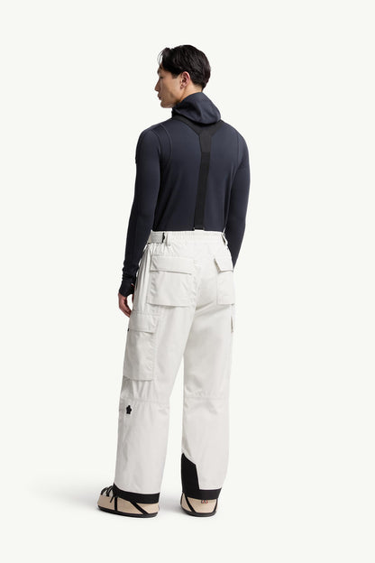 Moncler Gore-Tex Laminate Padded Ski Bib White White
