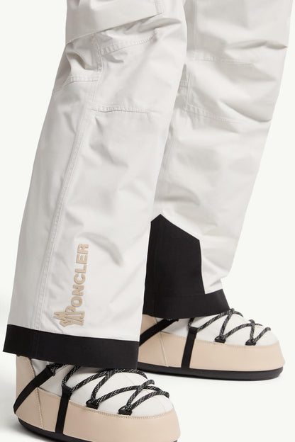 Moncler Gore-Tex Laminate Padded Ski Bib White White