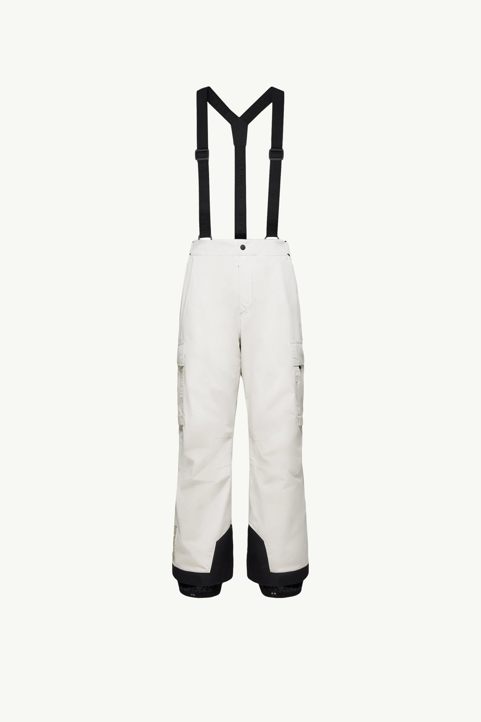 Moncler Gore-Tex Laminate Padded Ski Bib White White
